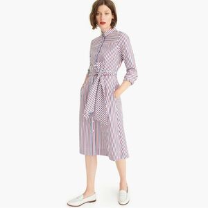 J. Crew Striped Long Sleeve Dress